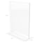 Deflecto Stand Up Sign Holder, Bottom Load, Portrait, 8-1/2"x11", Clear DEF69201 - alternate 10
